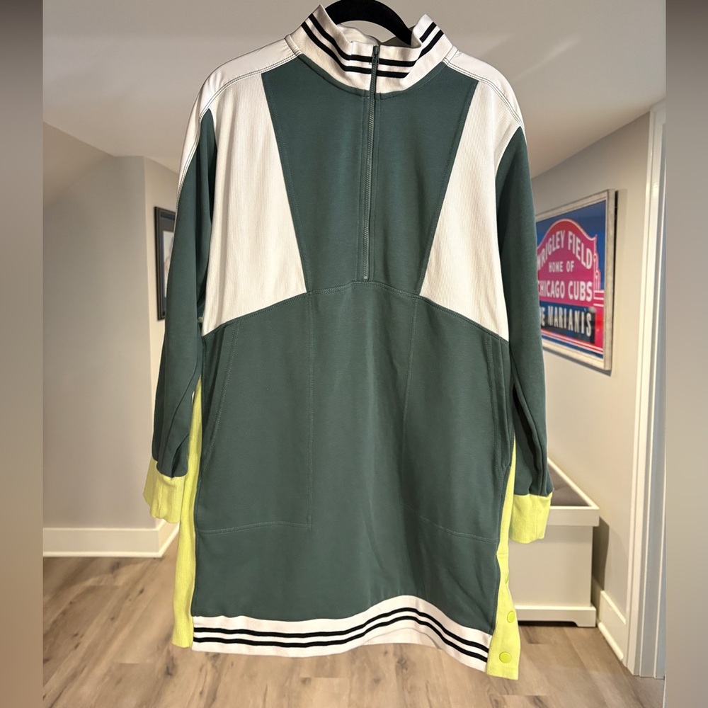 Anthropologie Daily Practice Colorblock Half-Zip Long Pullover